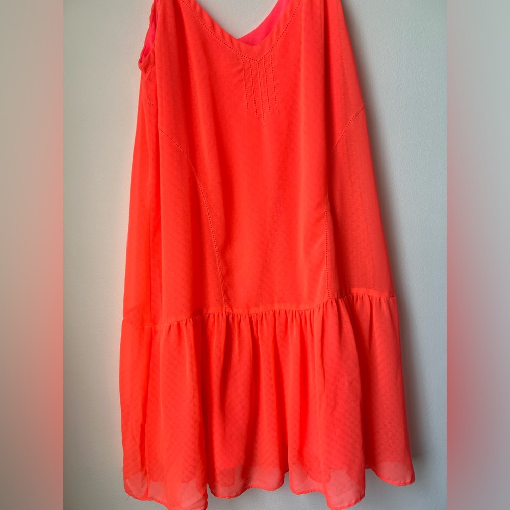 Dolce Vita Casual Mini Dress Adjustable Straps Coral Small - Picture 2 of 9